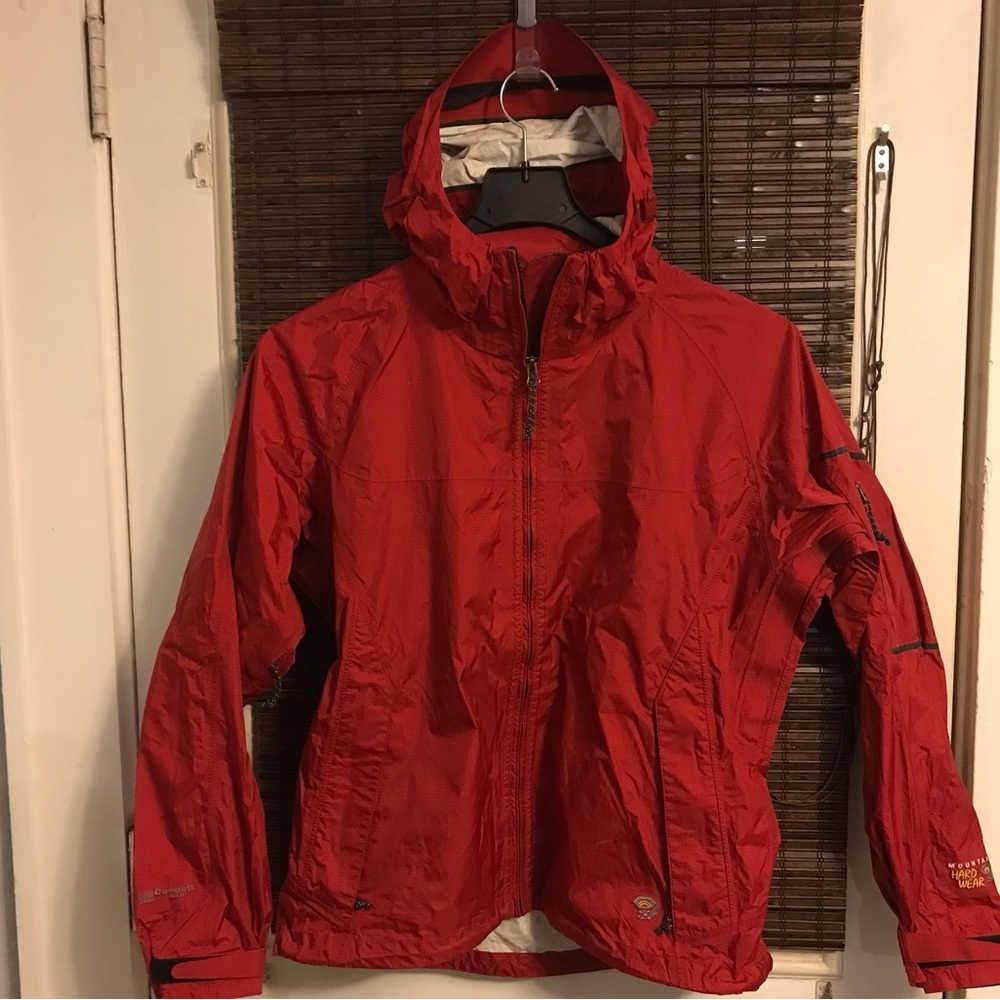 Mountain Hardwear Conduit Silk Womens Medium Zip Up Retro Snow Ski Jacket Hooded